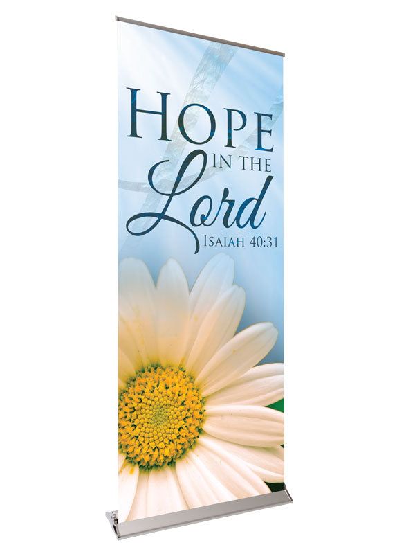 Retractable Banner with Stand Signs of Spring Hope In the Lord
