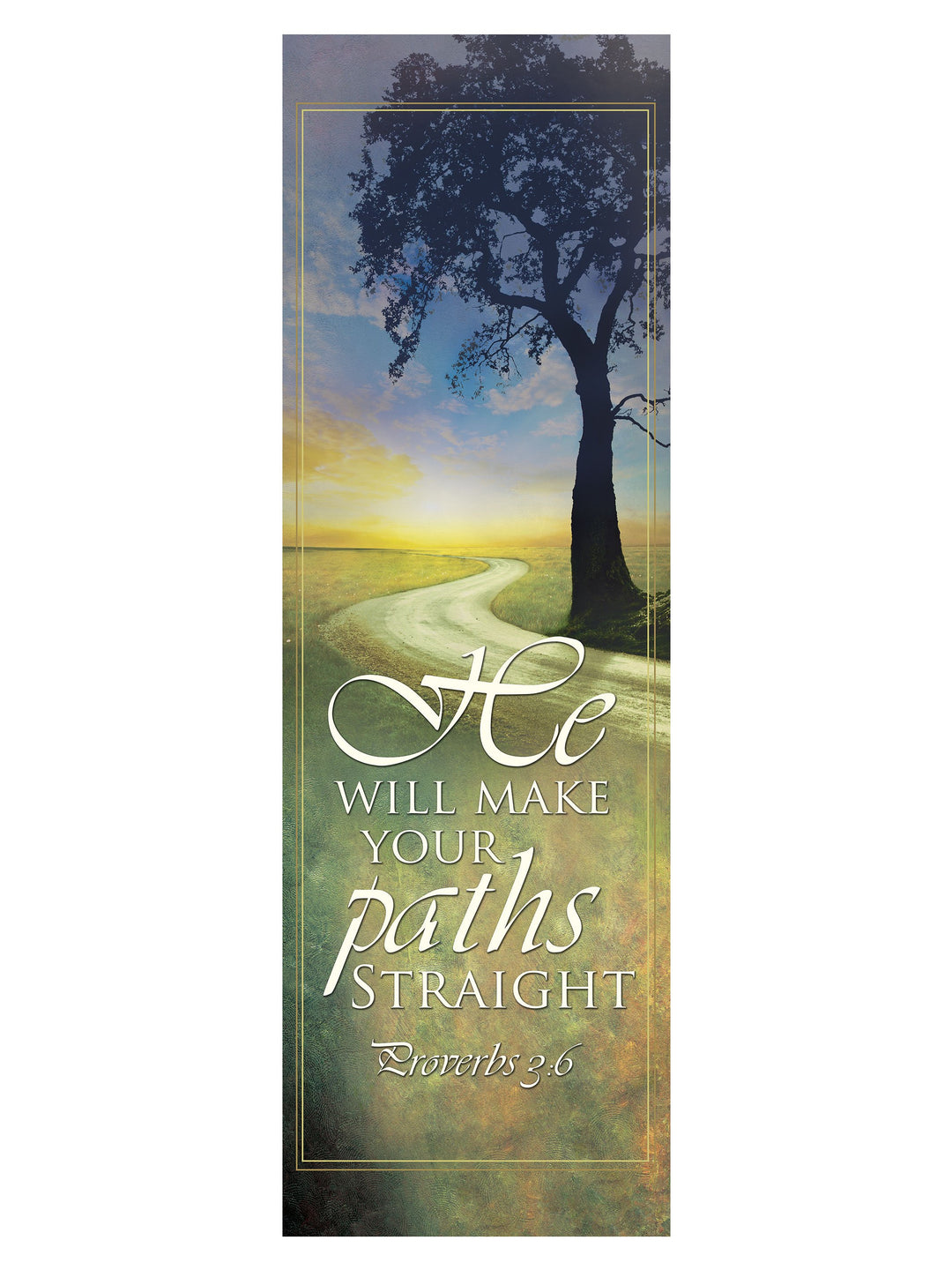 Scripture Wall Hanging He Will Make Your Paths - Home Worship - PraiseBanners