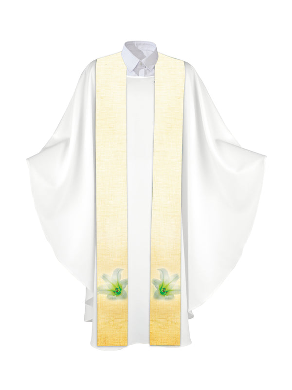 Easter Lily Stole Economy Printed