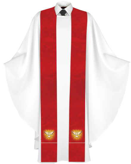 Pentecost Economy Printed Stole