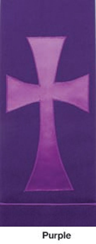 Pure and Simple Cross Deluxe Hand-Crafted Altar Frontal Cloth - Paraments - PraiseBanners