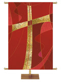 Symbols of Worship Cross in Blue, Green, Purple and Red