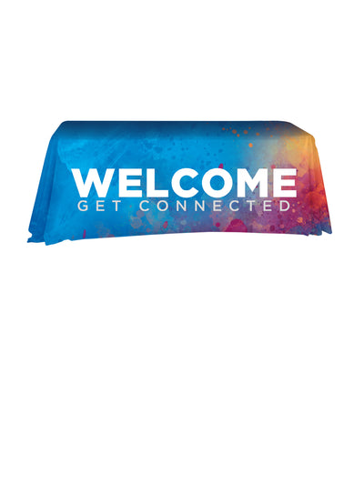 Hues of Inspiration Welcome Table Throw - Table Throws - PraiseBanners