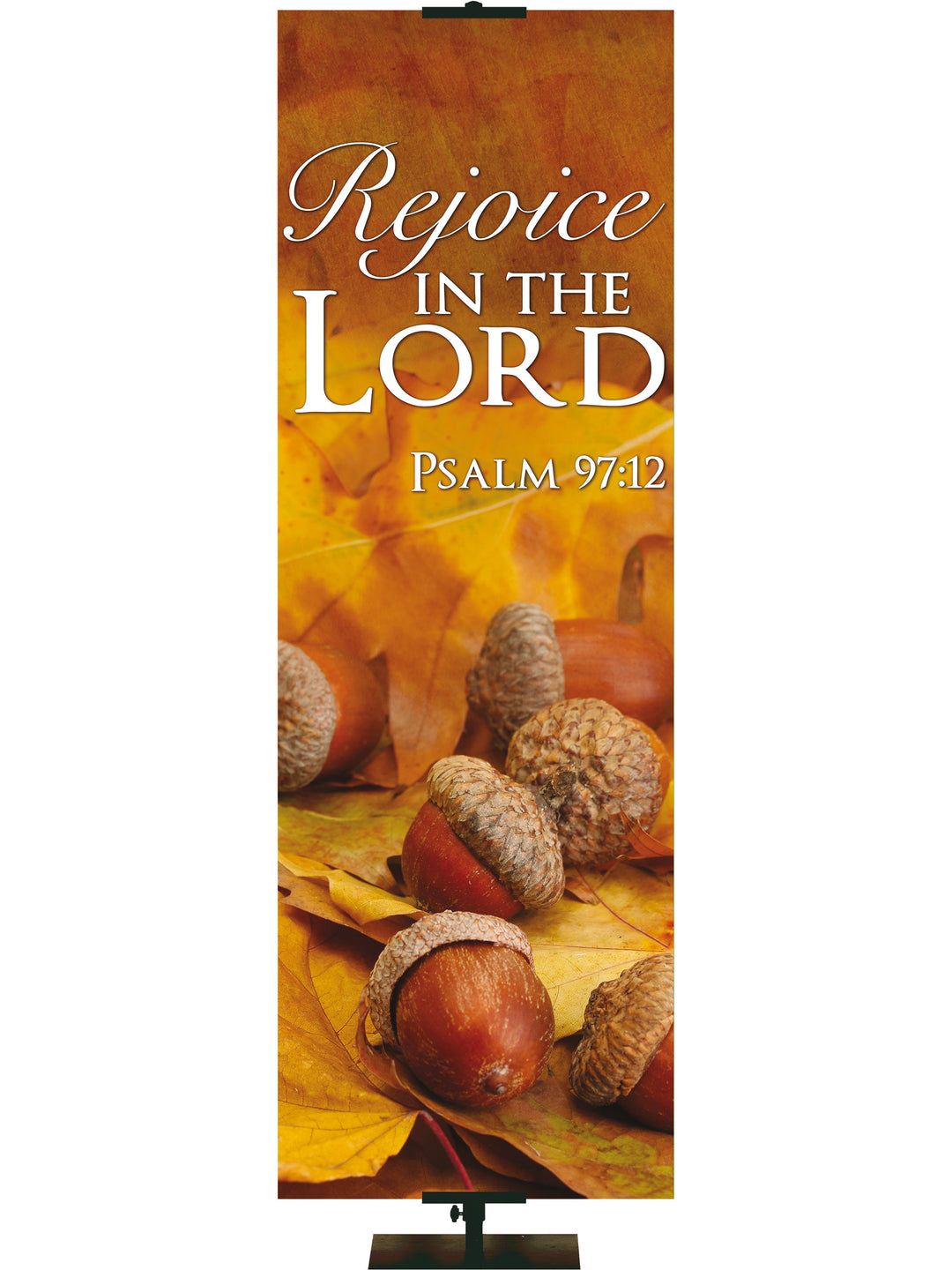 Contemporary Fall & Thanksgiving Rejoice in the Lord Design 2 Psalm 97:12 - Fall Banners - PraiseBanners