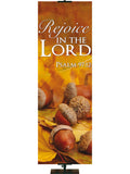 Contemporary Fall & Thanksgiving Rejoice in the Lord Design 2 Psalm 97:12 - Fall Banners - PraiseBanners
