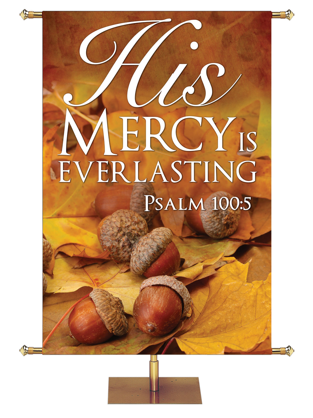His Mercy Contemporary Thanksgiving Banner