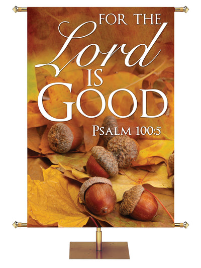 For The Lord is Good Contemporary Thanksgiving Banner