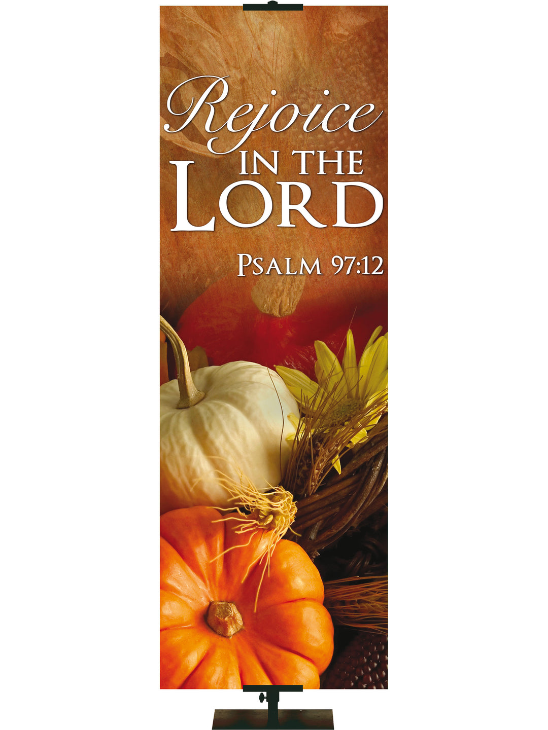 Contemporary Fall & Thanksgiving Rejoice in the Lord Design 4 Psalm 97:12 - Fall Banners - PraiseBanners