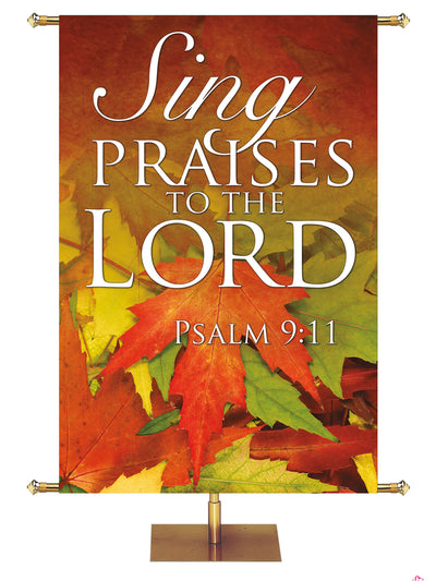 Sing Praises Contemporary Thanksgiving Banner