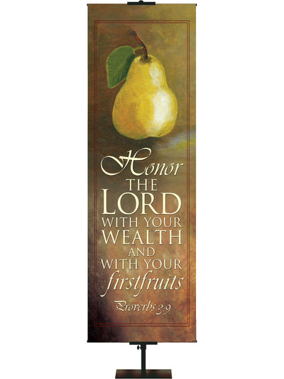 Honor the Lord Pear Tithing and Giving Banner