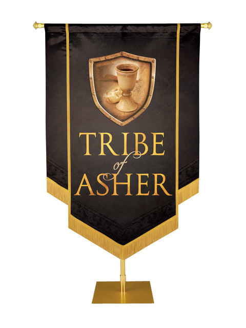 Tribe of Asher Embellished Banner - Handcrafted Banners - PraiseBanners