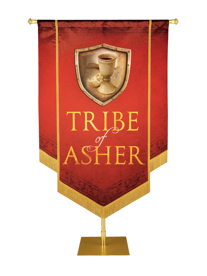 Tribe of Asher Embellished Banner - Handcrafted Banners - PraiseBanners