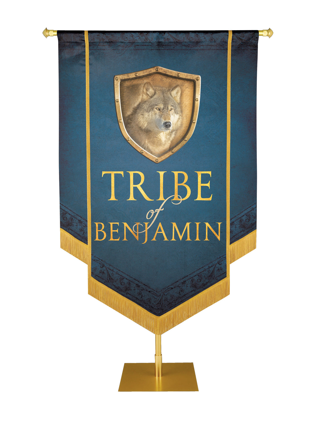 Tribe of Benjamin Embellished Banner - Handcrafted Banners - PraiseBanners