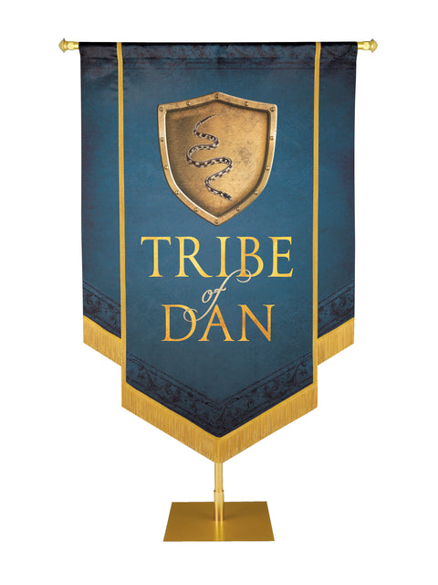 Tribe of Dan Hand Made Embellished Tribe of Israel Banner