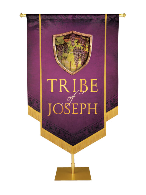 Tribe of Joseph Hand Made Embellished Tribe of Israel Banner
