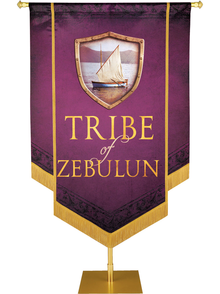 Tribe of Zebulun Embellished Banner - Handcrafted Banners - PraiseBanners