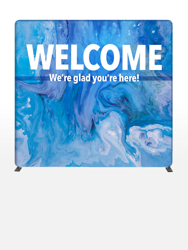Gospel Impressions Welcome 8' Backdrop With Tube Display Stand