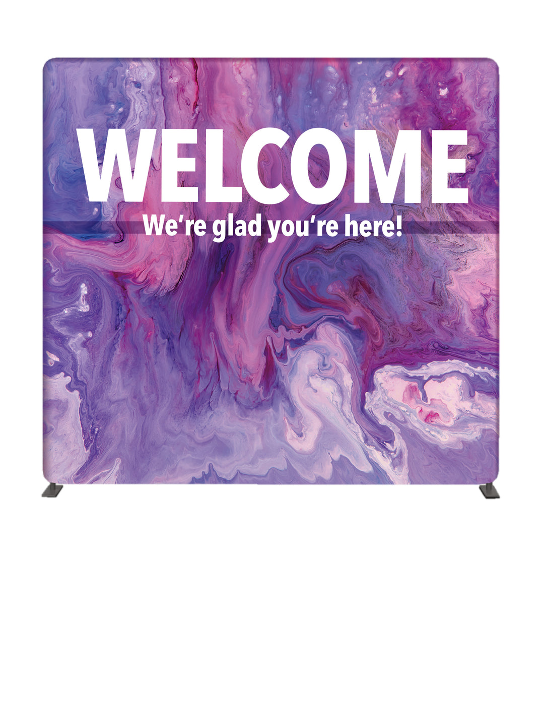 Gospel Impressions Welcome 8' Backdrop With Tube Display Stand - Year Round Banners - PraiseBanners