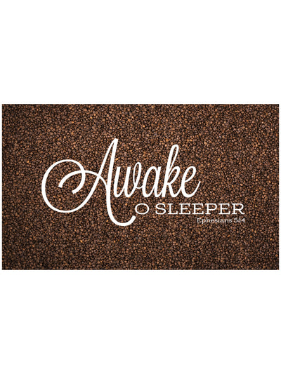 Awake O Sleeper Coffee Kitchen Mat