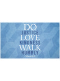 Justice Geo Pattern Vinyl Kitchen Mat