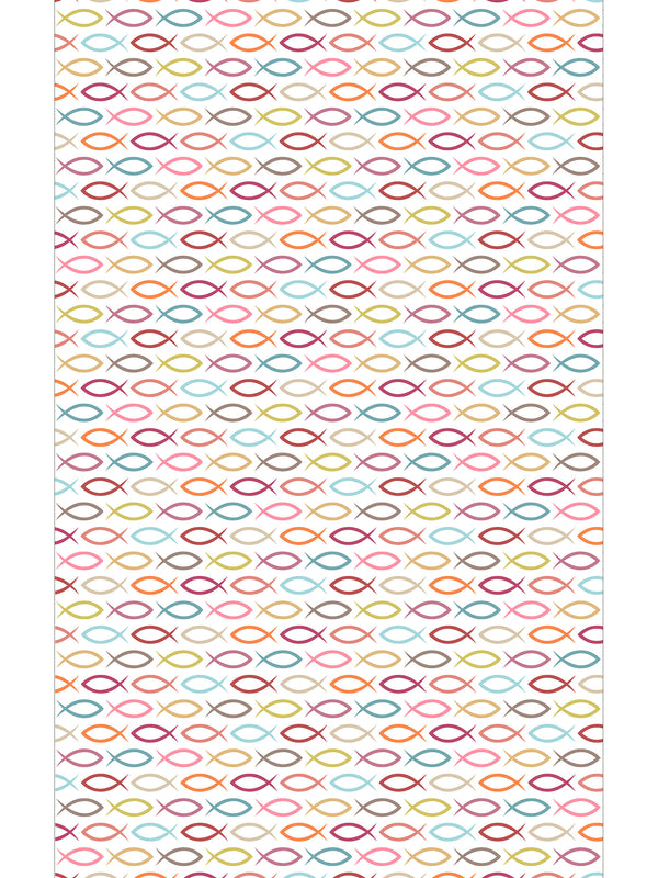 Fish School Vinyl Area Mat