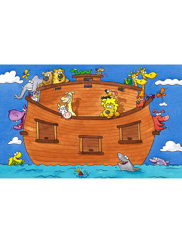 Noah's Ark Vinyl Area Mat