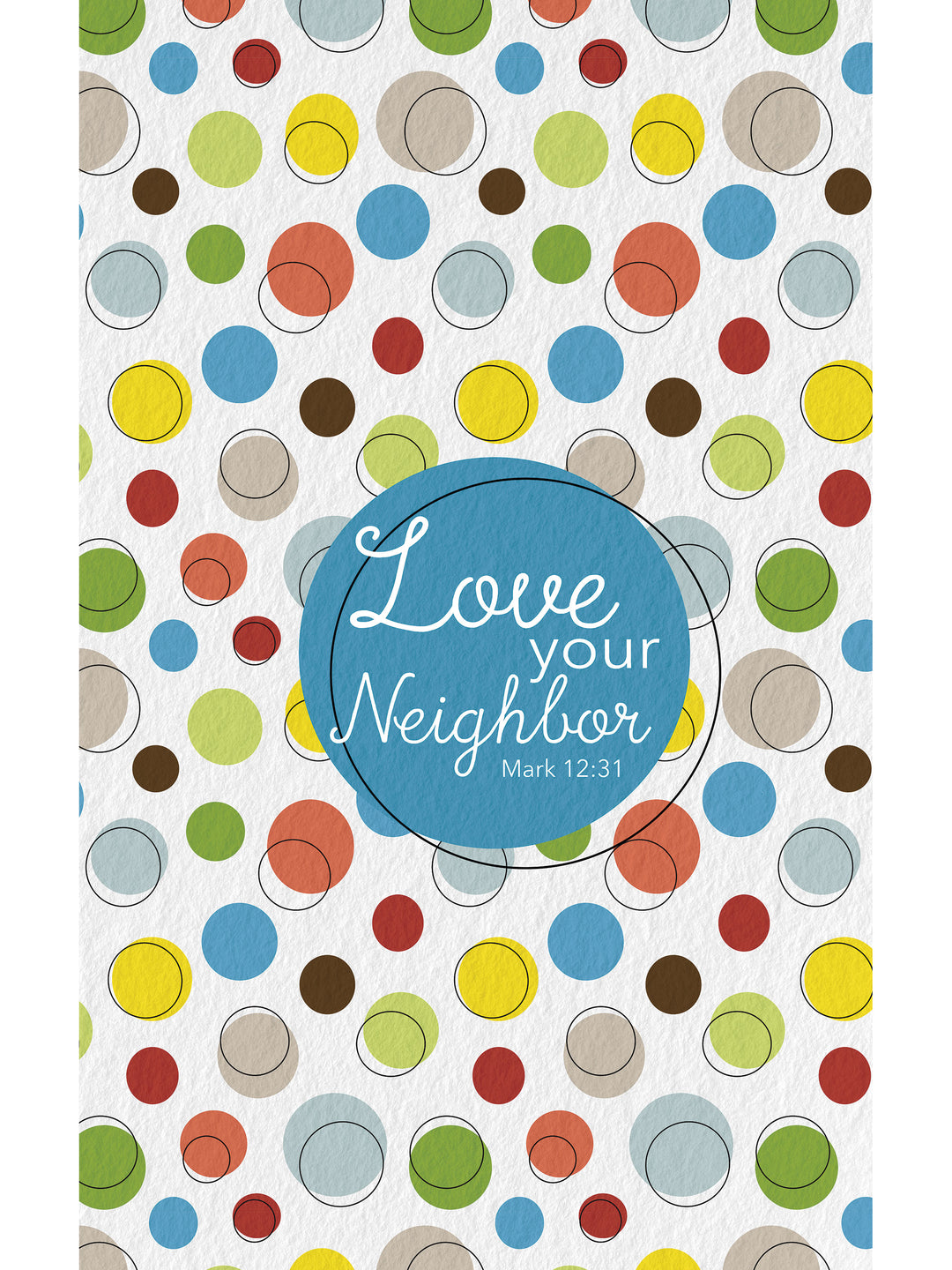 Polychrome Dots - Love Your Neighbor Vinyl Area Mat