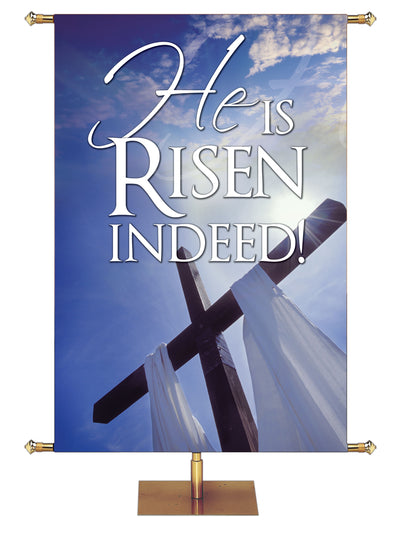 The Wonders of Easter He Is Risen Indeed - Easter Banners - PraiseBanners
