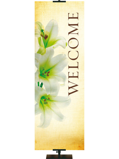 Easter Lily Stock Welcome Banner