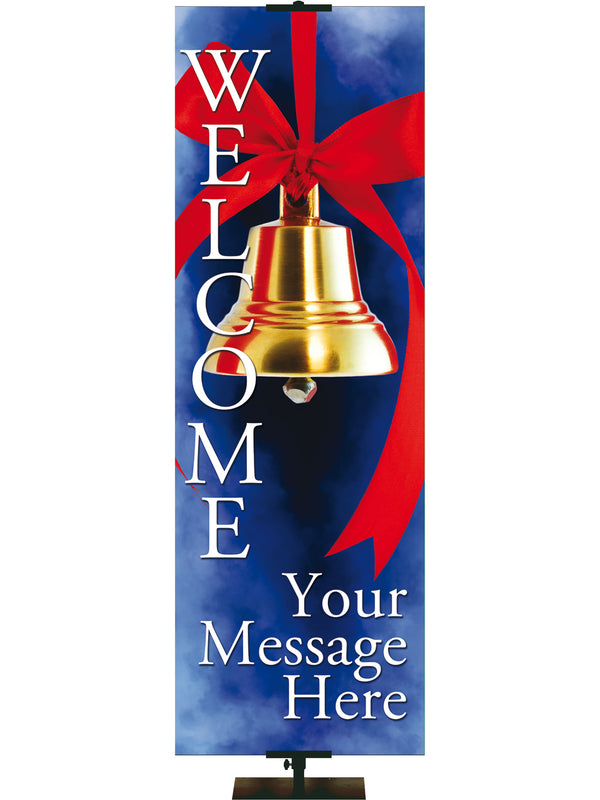 Custom Welcome Banner Christmas Bell