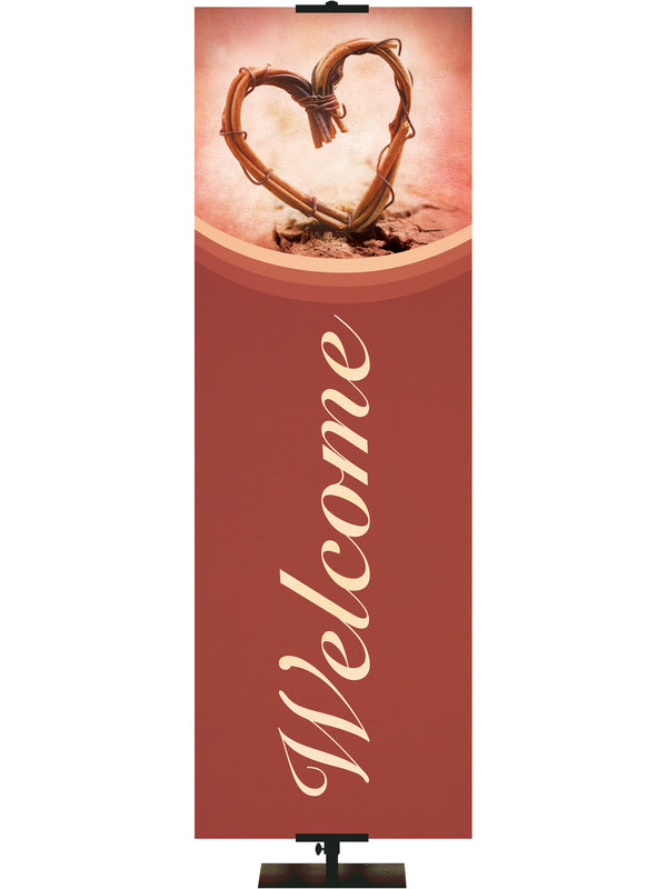 Stock Welcome Banner Heart