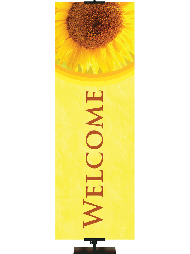 Sunflower Stock Welcome Banner