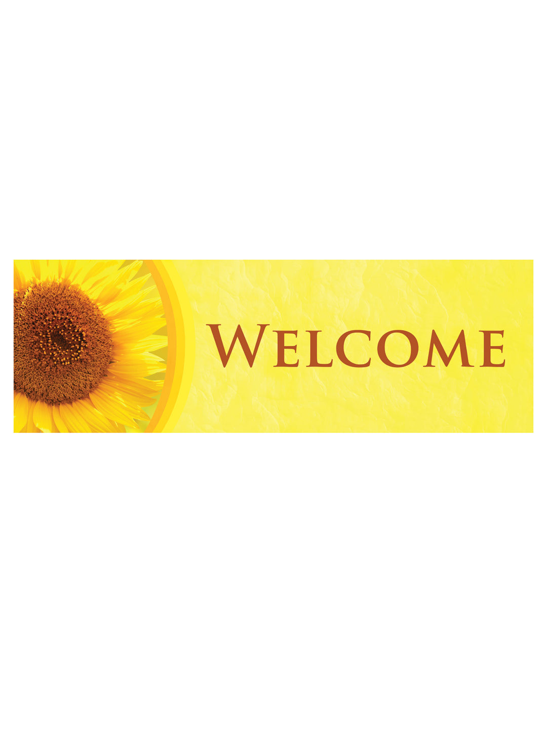 Stock Welcome Banner Sunflower