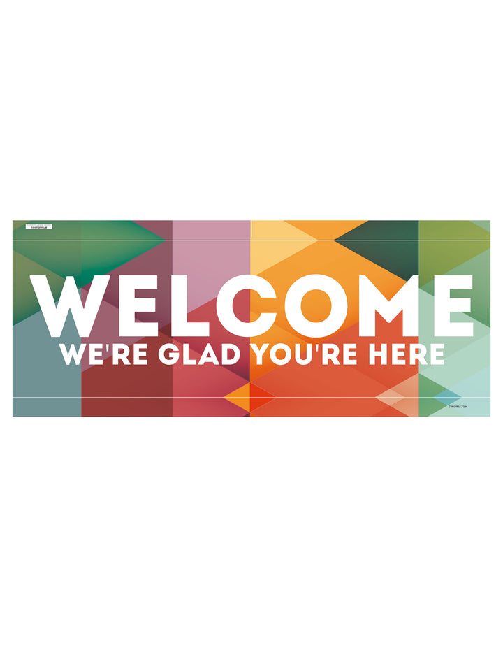 Stock Welcome Banner Contemporary Abstract