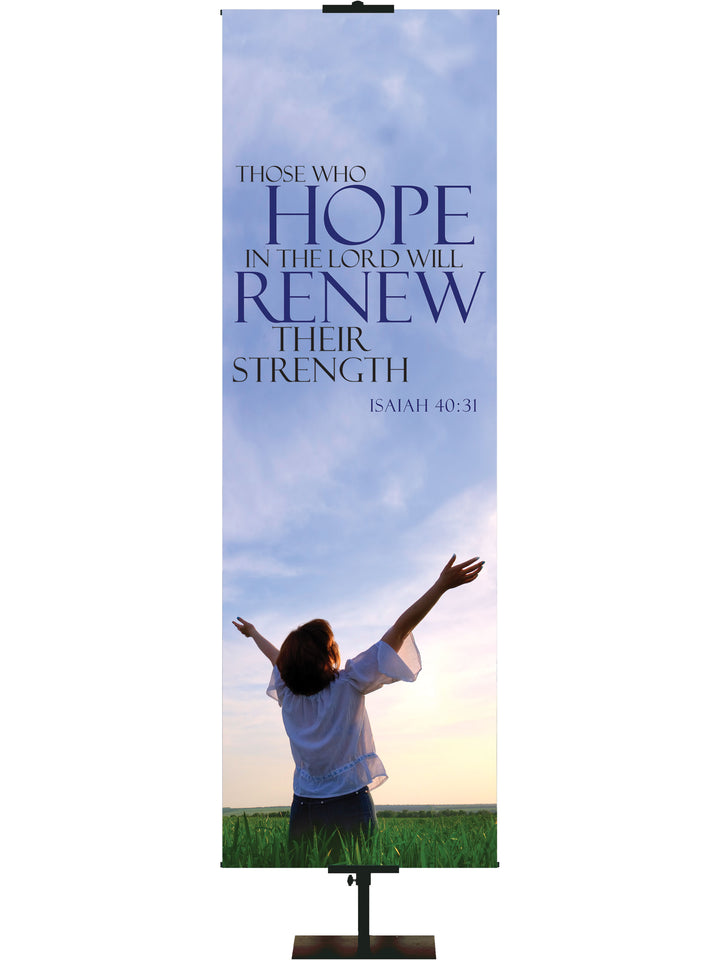 Words of Hope Those Who Hope - Year Round Banners - PraiseBanners