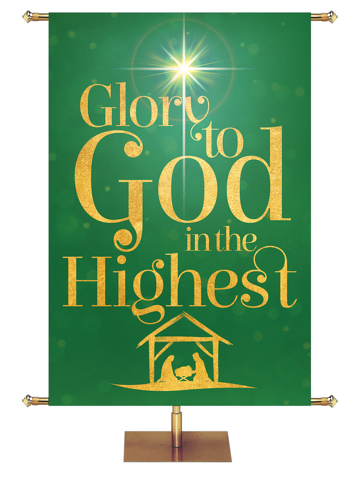 Good Tidings Glory to God - Christmas Banners - PraiseBanners