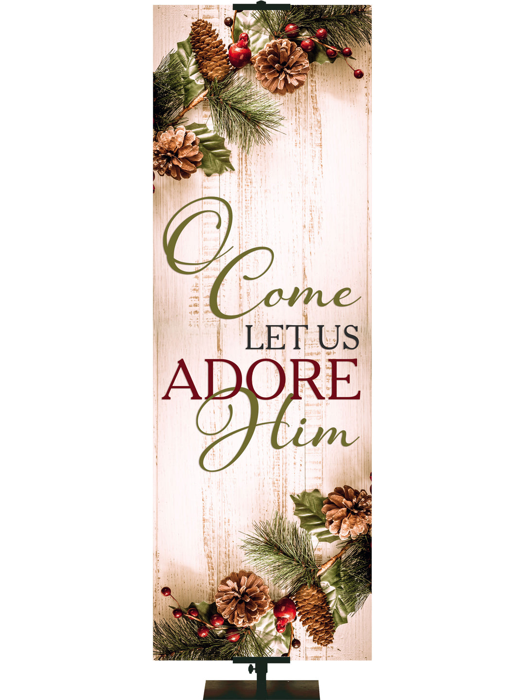 Heartland Christmas Come Let Us Adore Him - Christmas Banners - PraiseBanners