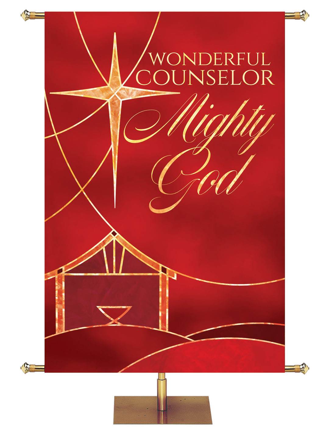 Away in a Manger Mighty God - Christmas Banners - PraiseBanners