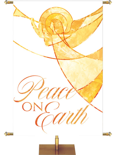 Away in a Manger Peace on Earth Christmas Banner