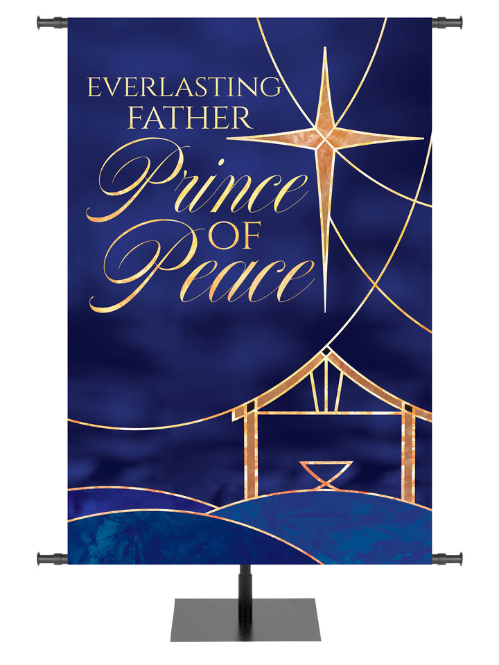 Away in a Manger Prince of Peace Christmas Banner