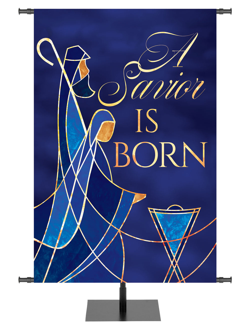 Away in a Manger A Savior is Born - Christmas Banners - PraiseBanners