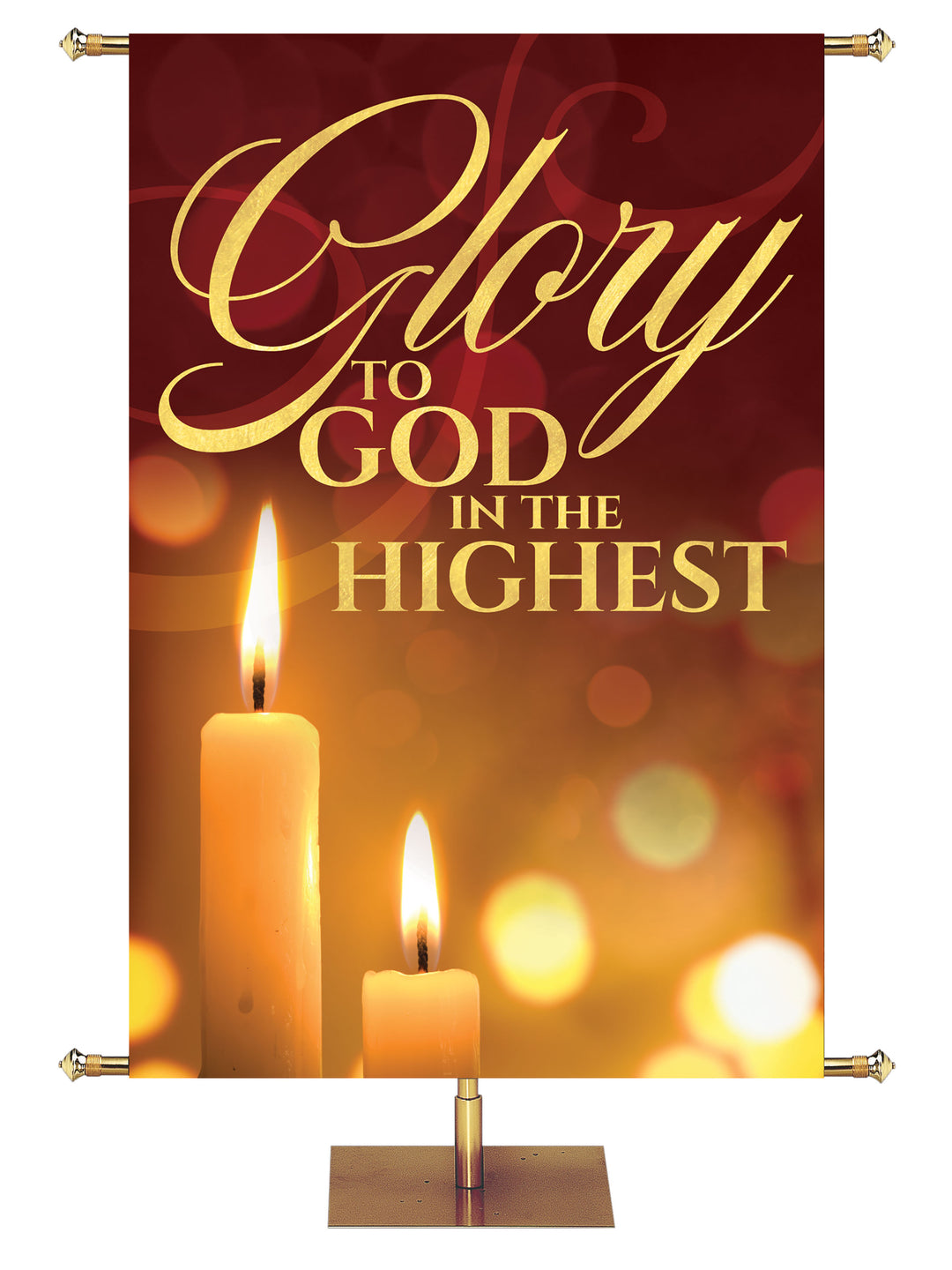 Light of Christmas Glory to God - Christmas Banners - PraiseBanners