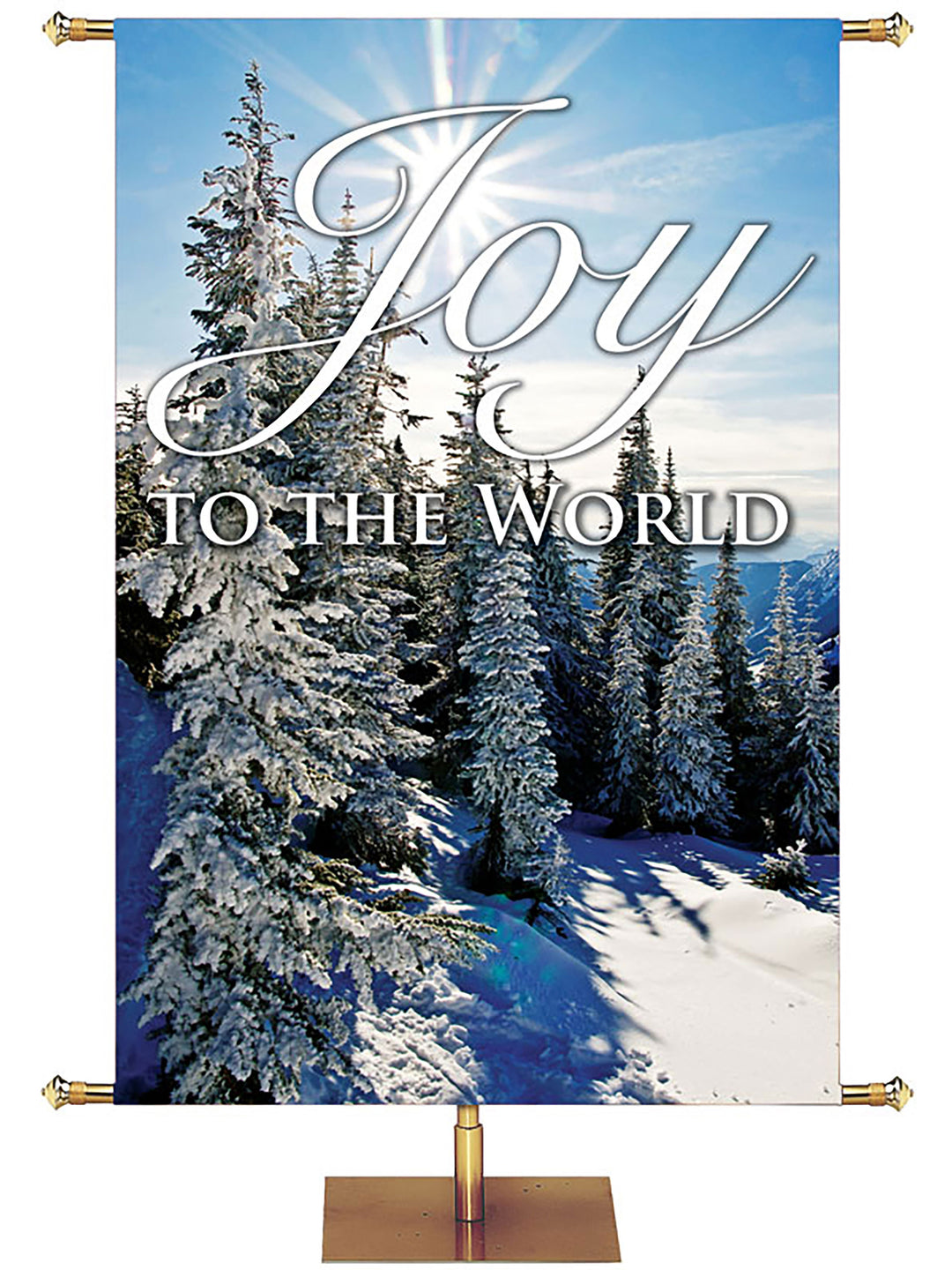 Winterscape Collection Joy to the World - Christmas Banners - PraiseBanners