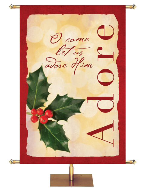 Rustic Christmas Adore - Christmas Banners - PraiseBanners