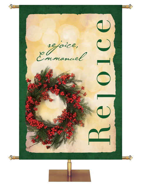 Rustic Christmas Rejoice - Christmas Banners - PraiseBanners