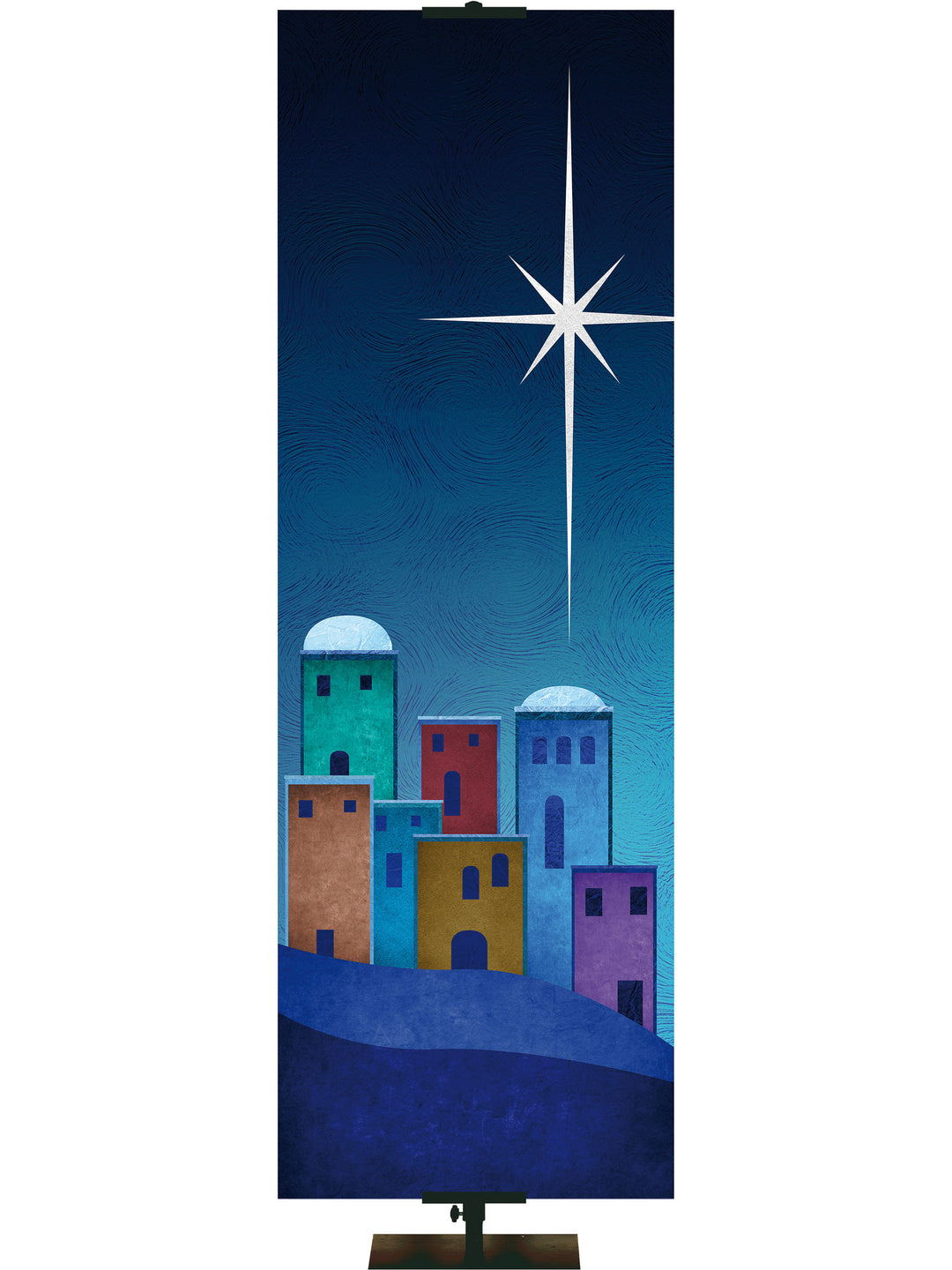 O' Little Town (Left) Christmas Banner