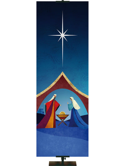 Silent Night (Left) Christmas Banner
