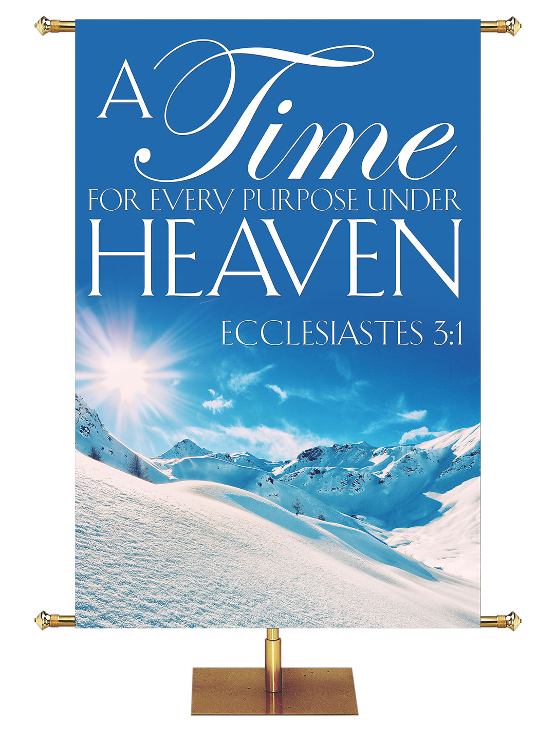 Portraits of Sacred Winter A Time for Every Purpose B - Christmas Banners - PraiseBanners