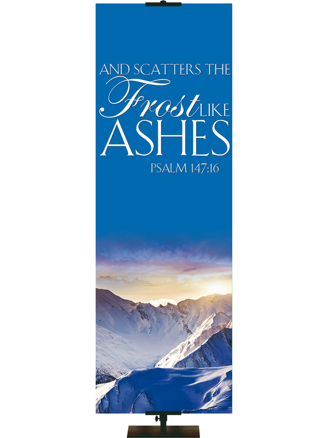 Portraits of Sacred Winter Frost like Ashes C - Christmas Banners - PraiseBanners