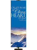 Portraits of Sacred Winter Create In Me a Clean Heart C - Christmas Banners - PraiseBanners